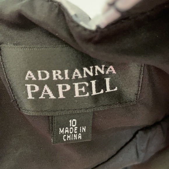 Adrianna Papell Black/White Halter Dress - Picture 4 of 6